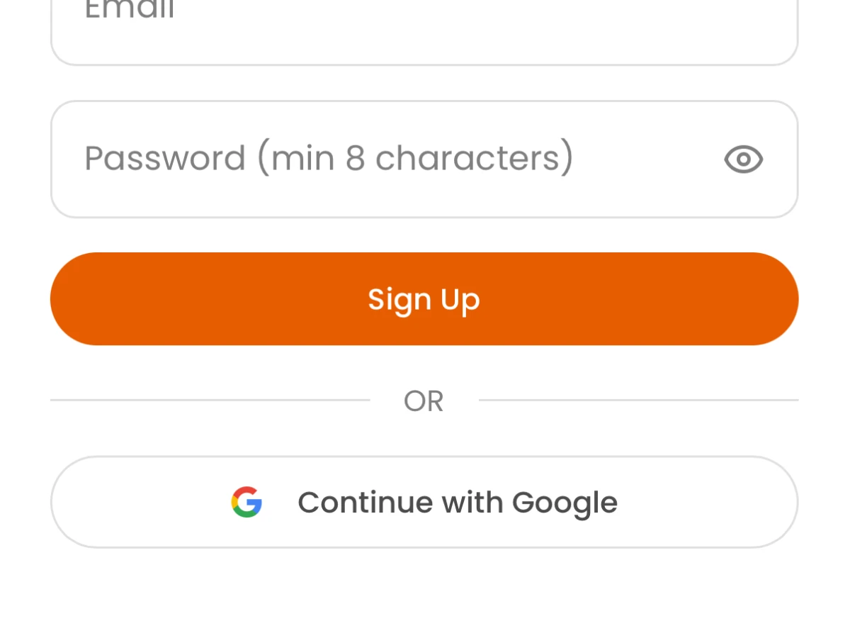 Email signup form for Elevate Hockey Stats
